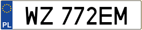 Trailer License Plate